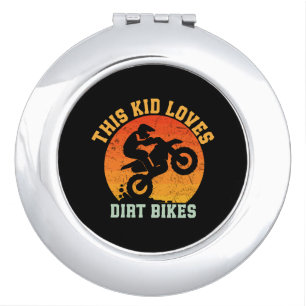Kids Funny Dirt Bike Compact Mirror