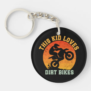 Kids Funny Dirt Bike Keychain