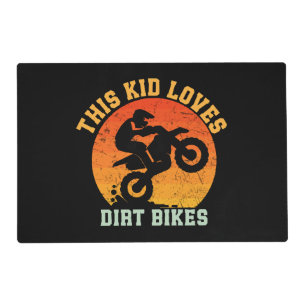 Kids Funny Dirt Bike Placemat