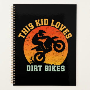 Kids Funny Dirt Bike Planner