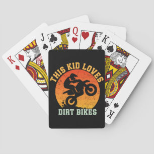 Kids Funny Dirt Bike Poker Cards