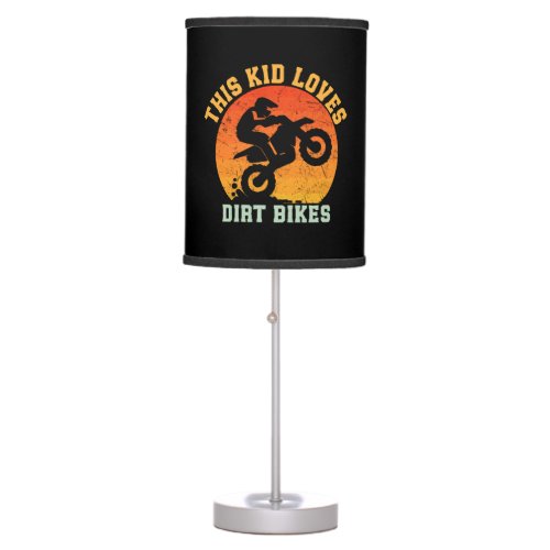 Kids Funny Dirt Bike Table Lamp