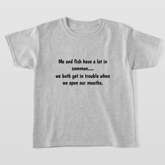 Kids Funny Fish T-Shirt (Laydown)