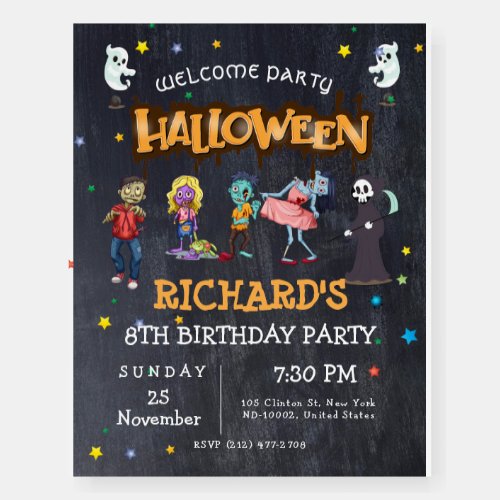Kids Funny Halloween Costume Birthday Party Foam Board