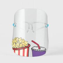 Kids' Funny Movie Theater Snacks w/ Clear Straw