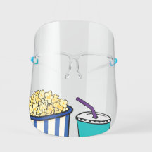 Kids' Funny Movie Theater Snacks w/ Clear Straw