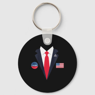 Kids Funny Trump Halloween Costume Usa President K Keychain