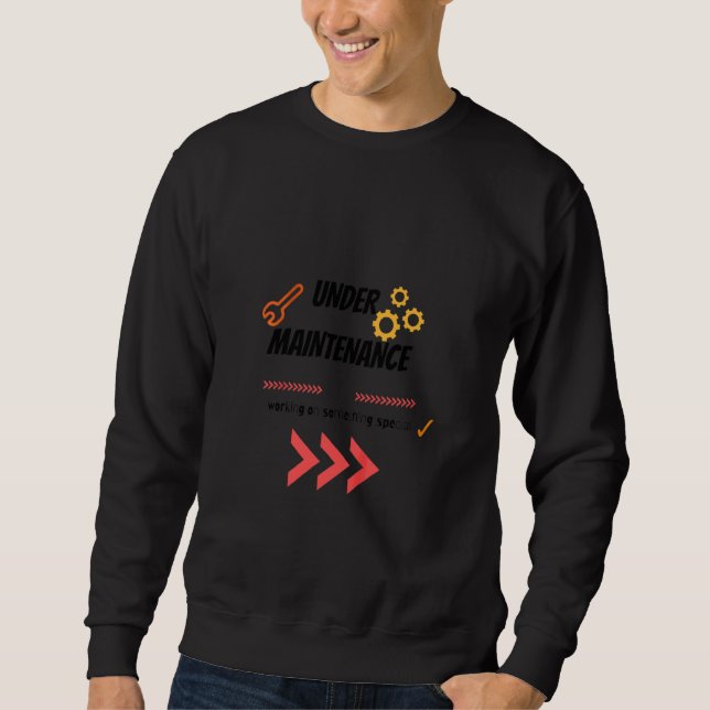 Kids Funny Working On Something Special Quote Spec Sweatshirt (Front)