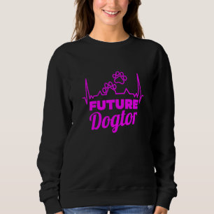 Kids Future Dogtor Veterinarian Vet Dog 3 Sweatshirt