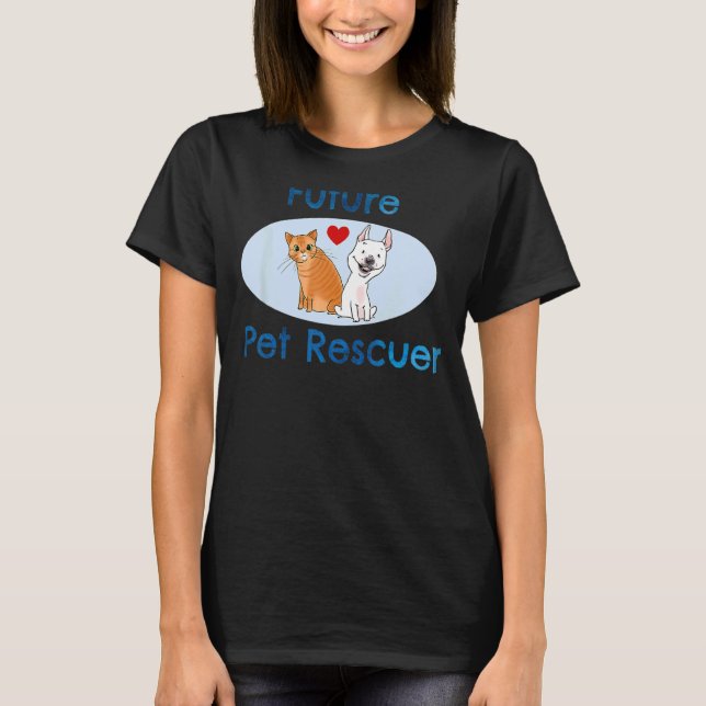 Kids Future Pet Rescuer Kids Dog Rescue Animal  Ki T-Shirt (Front)
