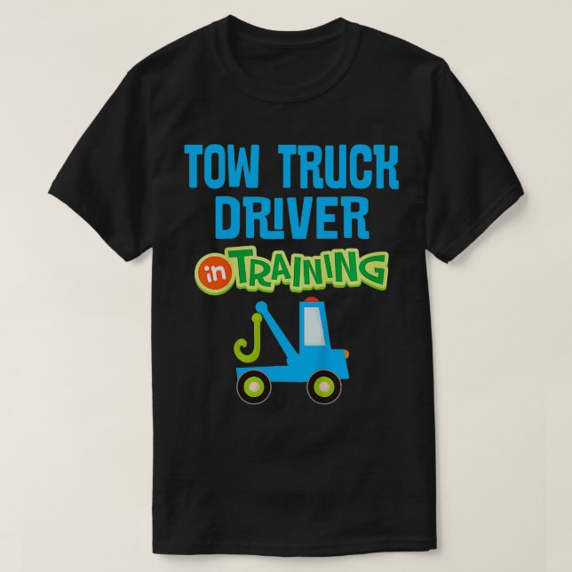 Kids Future Tow Truck Driver in Training  T-Shirt (Design Front)