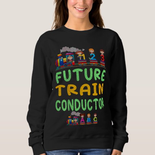 Kids Future Train Conductor Sweatshirt