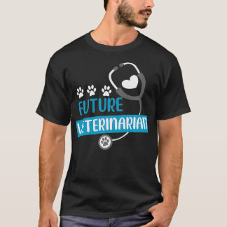 Kids Future Veterinarian Gift Vet Costume Kit T-Shirt