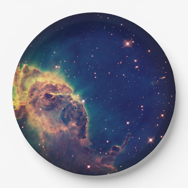 Kids galaxy space universe theme party must have paper plates (Front)