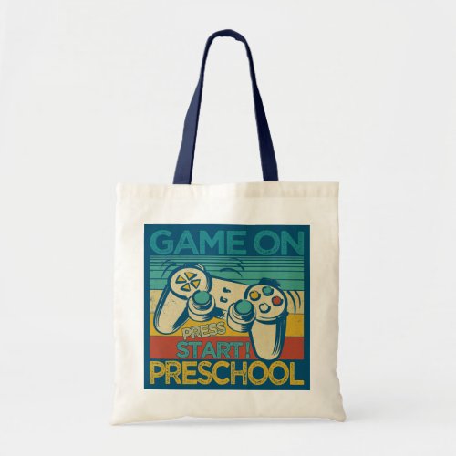 Kids Game On Preschool Boys Back to School Tote Bag
