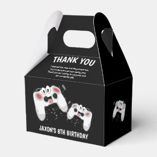 Kids Gaming Thank You Birthday Party Favor Boxes