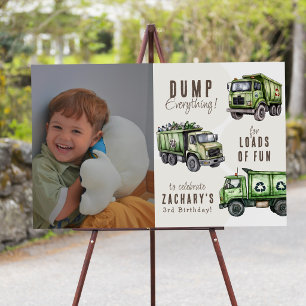 Kids Garbage Themed Birthday Party Foam Board
