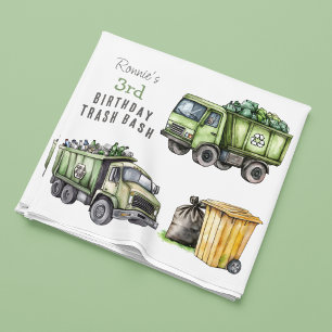 Kids Garbage Themed Birthday Party Napkins