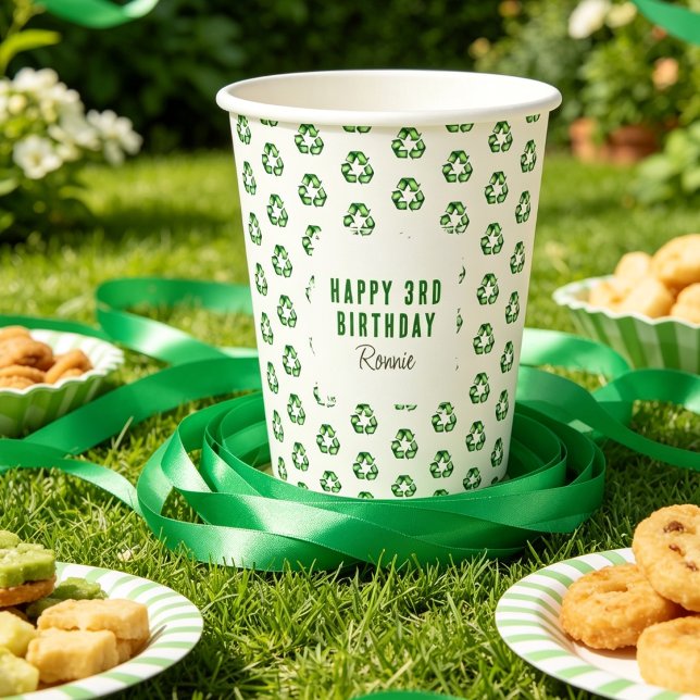 Kids Garbage Themed Birthday Party Paper Cups (Creator Uploaded)