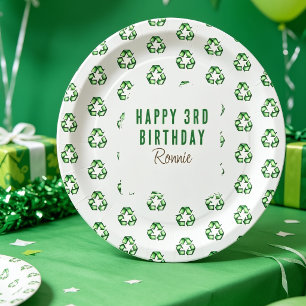 Kids Garbage Themed Birthday Party Paper Plates
