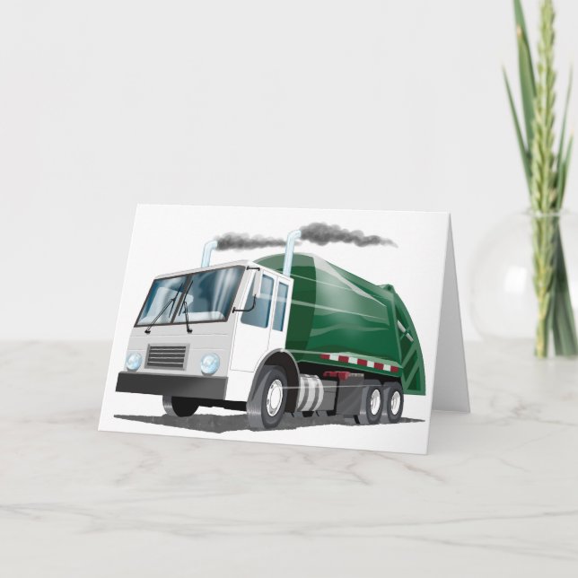 Kids Garbage Truck Card (Front)