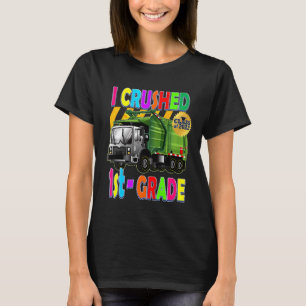 Kids Garbage Truck I Crushed 2nd Grade Kids Gradu T-Shirt