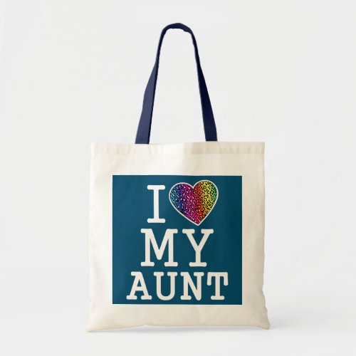 Kids Gay Aunt Baby I Love My Aunt LGBT  Tote Bag