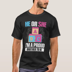 Kids Gender Reveal Party for a Gender Reveal Broth T-Shirt