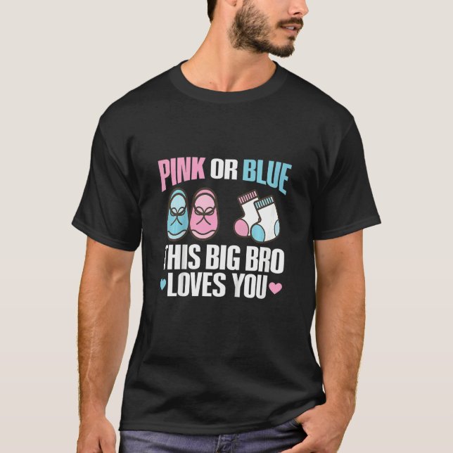 Kids Gender Reveal Quote for a Gender Reveal Broth T-Shirt (Front)