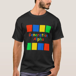 Kids Generation Alpha Colored Blocks T-Shirt