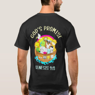 Kids Genesis 913 Gods Promise Rainbow Bible Youth T-Shirt