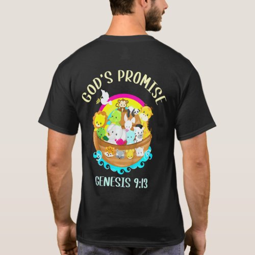 Kids Genesis 913 Gods Promise Rainbow Bible Youth T_Shirt