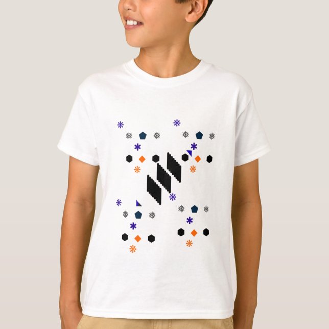 Kids' Geometric Fun T-Shirt (Front)