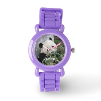 Kids Giant Panda, Purple Strap Wrist