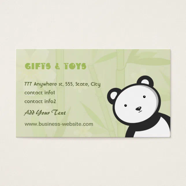 Kids Gift Shop Business Card 