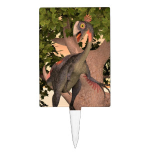 Kids Gigantoraptor Dinosaur Adventure Art Cake Topper