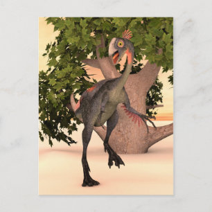 Kids Gigantoraptor Dinosaur Adventure Art Postcard
