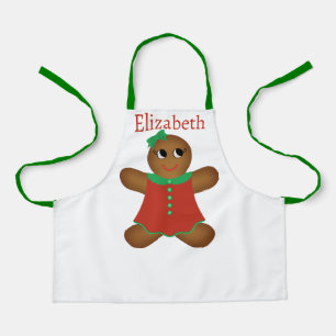 Kid's Gingerbread Girl Cookie Apron