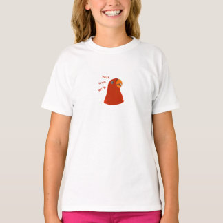 KIDS(girl) Red birb "GUMI" wuewuewue.... T-Shirt