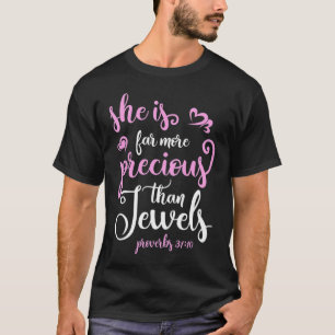 Kids Girls Christian Proverbs 31 Precious Bible Ve T-Shirt