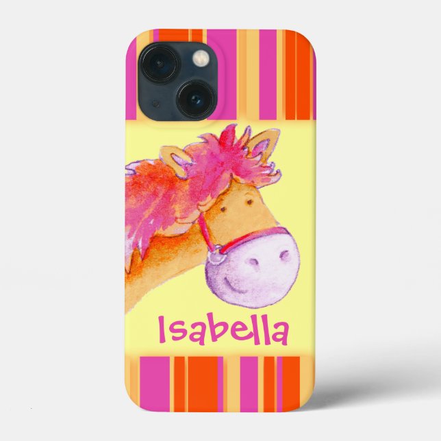 Kids girls named pony yellow Case-Mate iPhone case (Back)