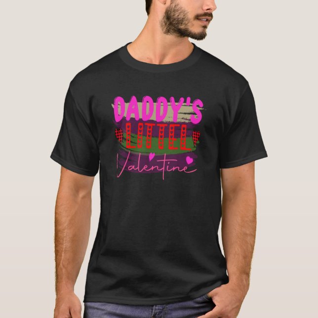 Kids Girls Valentines Day Sorry Boys Daddy is My V T-Shirt (Front)