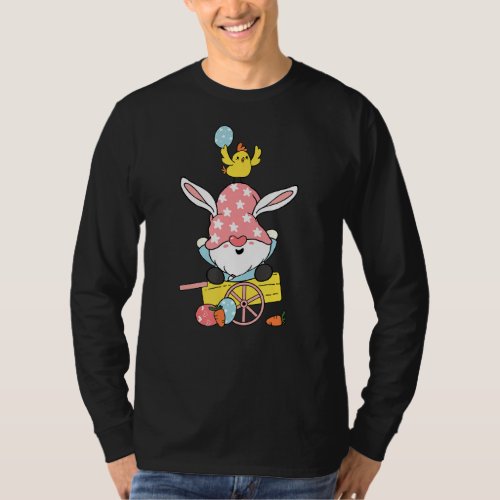 Kids Gnome Easter Outfit Easter Basket Egg Hunting T_Shirt