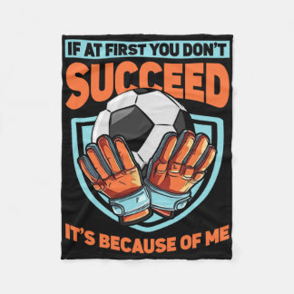 Kids Goalkeeper Goal Soccer Goalie Defender Goalte Fleece Blanket
