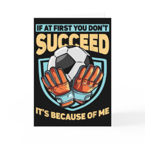 Kids Goaltender Defender Goalkeeper Soccer Goalie  Card