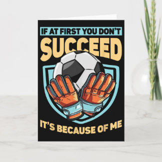 Kids Goaltender Defender Goalkeeper Soccer Goalie Card