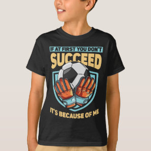Kids Goaltender Defender Goalkeeper Soccer Goalie  T-Shirt