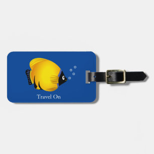 Kids Gold Fish Personalize Luggage Tag