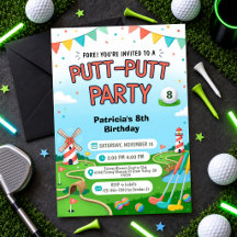 Kids Golf Birthday Putt Putt Party Celebration