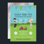 Kids Golf Theme Birthday Party Photo Invitation<br><div class="desc">Kids Golf Party invitations designed to be quickly and easily customized to your event specifics.</div>